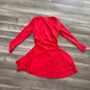 Red Long Sleeve Dress